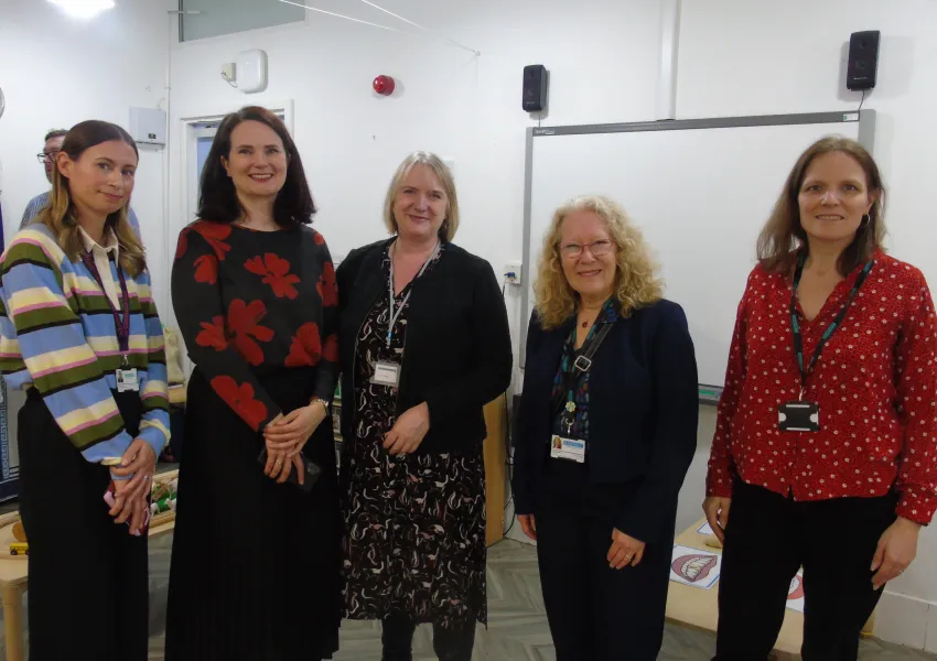 Deputy Mayor of London, Joanne McCartney, on a tour of Newstead Children's Centre.