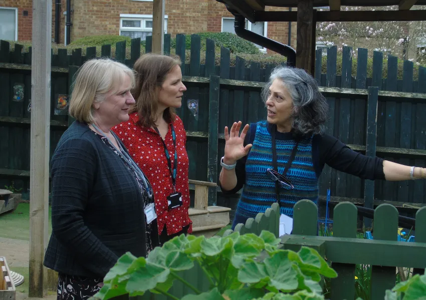 Deputy Mayor of London, Joanne McCartney, on a tour of Newstead Children's Centre.
