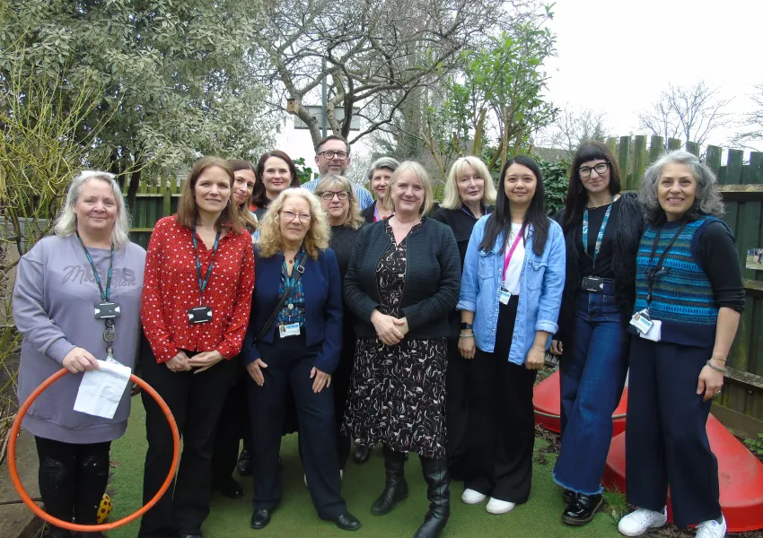 Deputy Mayor of London, Joanne McCartney, on a tour of Newstead Children's Centre.