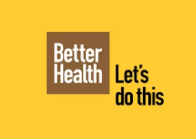 NHS Better Health logo with 'let's do this' written on yellow background