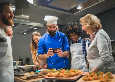 People cooking