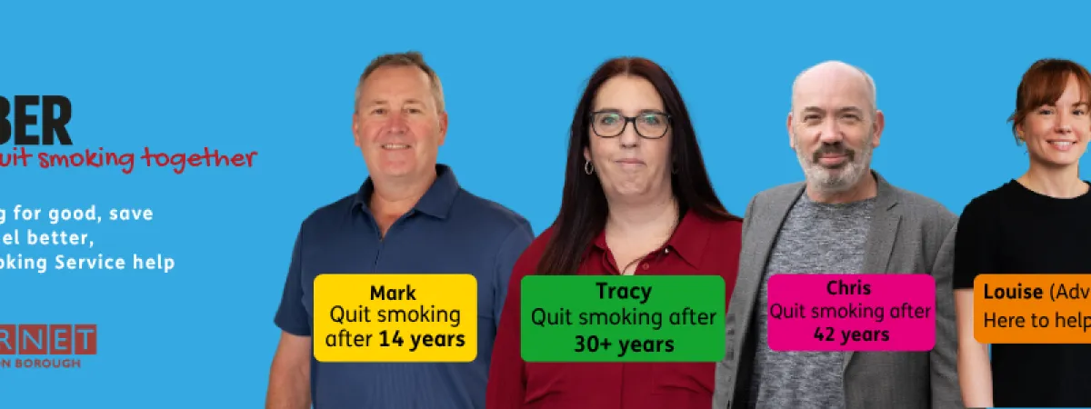 Stoptober hero banner showing others who have stopped